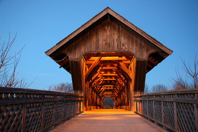 covered bridge image