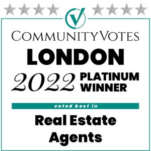 winners badge london 2022 platinum real estate agents Royallepage image
